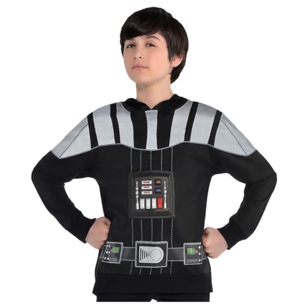 BRAND NEW boy Star Wars DARTH VADER hoodie Halloween size S/M up to 10yrs old